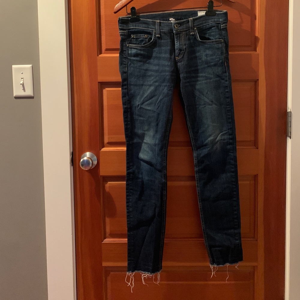 Rag & bone raw hemmed denim